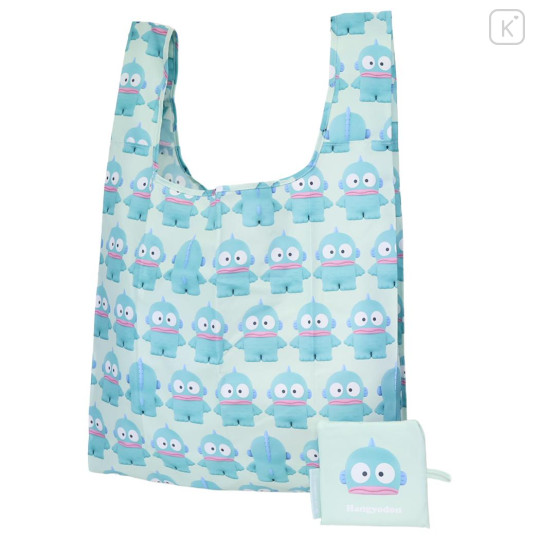 Japan Sanrio Eco Shopping Bag With Pouch - Hangyodon : Line Up - 1