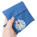 Japan Doraemon Eco Shopping Bag With Pouch - Doraemon : Line Up Funny Face - 4