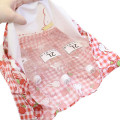 Japan Miffy Eco Shopping Bag With Pouch - Gingham Cherry - 3