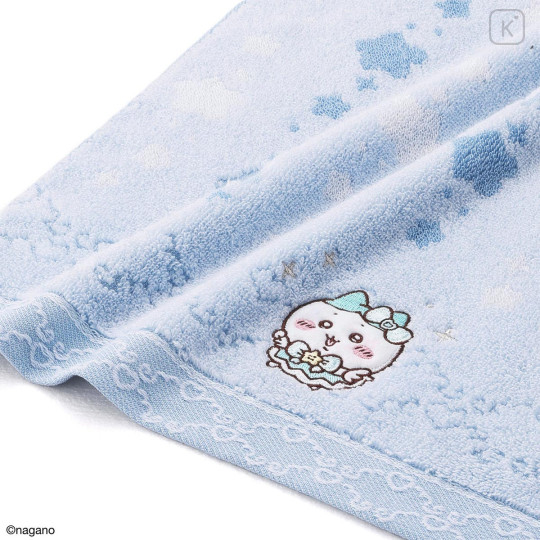 Japan Chiikawa Wash Towel - Hachiware : Super Magical Chiikawa Blue - 2