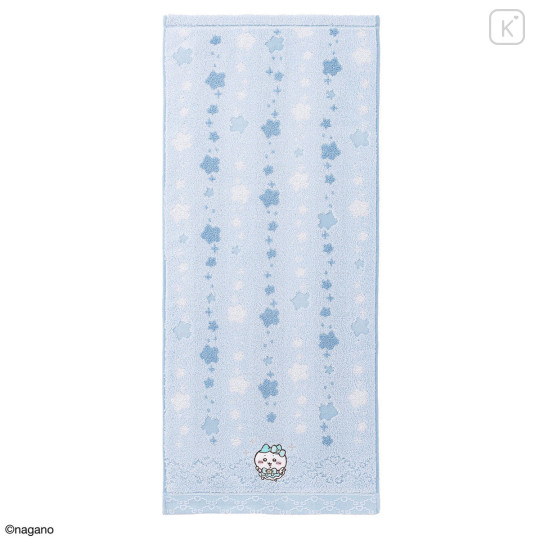Japan Chiikawa Face Towel - Hachiware : Super Magical Chiikawa Blue - 1