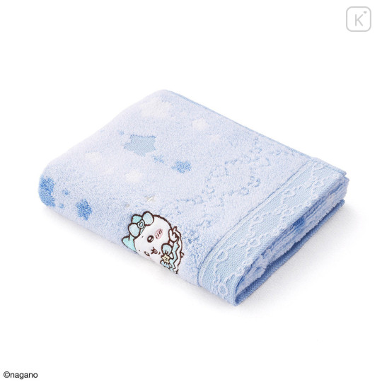 Japan Chiikawa Face Towel - Hachiware : Super Magical Chiikawa Blue - 2