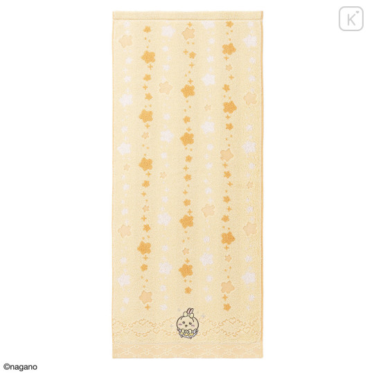 Japan Chiikawa Face Towel - Usagi : Super Magical Chiikawa Yellow - 1