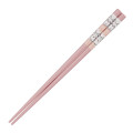 Japan Chiikawa Color Chopsticks 21cm - Furuhonya Kani-chan & Momonga : Pink - 1