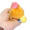 Japan Kirby Mini Fluffy Plush Keychain - Waddle Dee : Apple - 2