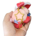 Japan Kirby Mini Fluffy Plush Keychain - Kirby : Umbrella - 2