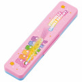 Japan Care Bears Chopsticks 18cm & Spoon with Case - Blue Pink White - 3