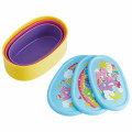 Japan Care Bears Nesting Food Storage Container Set - Blue Pink Purple Yellow - 2
