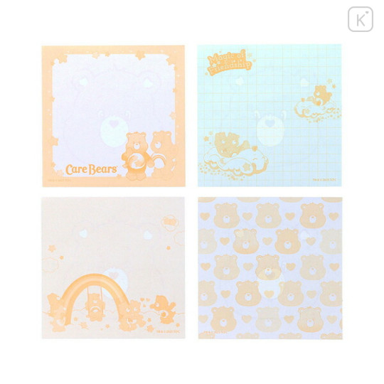 Japan Care Bears Square Memo - Love-A-Lot Bear Pink - 3