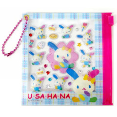 Japan Sanrio Deco Petit Sticker with Clear Case Ball Chain - Usahana : 3D