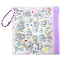 Japan Sanrio Deco Petit Sticker with Clear Case Ball Chain - Characters 3D Dream Party