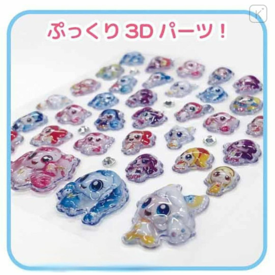 Japan Sanrio Deco Petit Sticker with Clear Case Ball Chain - Characters 3D Dream Party - 2