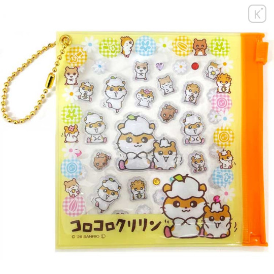 Japan Sanrio Deco Petit Sticker with Clear Case Ball Chain - Corocorokuririn : 3D - 1