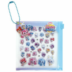 Japan Catch Teenieping Deco Petit Sticker with Clear Case Ball Chain - 3D Blue