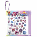 Japan Catch Teenieping Deco Petit Sticker with Clear Case Ball Chain - 3D Purple - 1