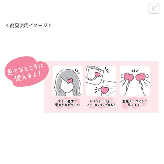 Japan Sanrio Tile Seal Acrylic Hair Clip Set - Hello Kitty & Mimmy & Tiny Chum - 2