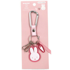 Japan Miffy Acrylic Charm Carabiner Smart Keychain - Sherbet Pink