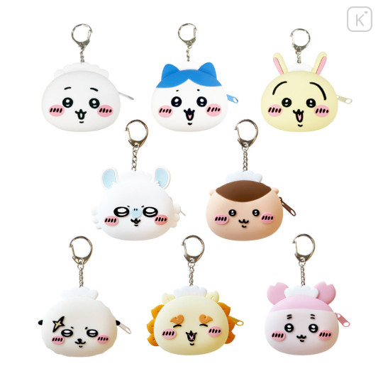 Japan Chiikawa Mini Silicone Pouch Keychain - Momonga : Chiikawa Restaurant - 2