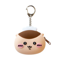 Japan Chiikawa Mini Silicone Pouch Keychain - Kurimanju : Chiikawa Restaurant