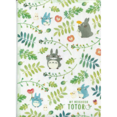 Japan Ghibli A4 Clear File - Totoro : Colorful Leaf White