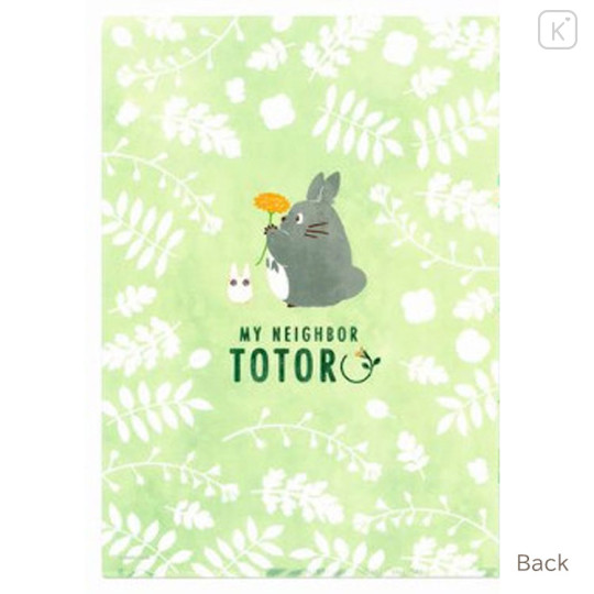 Japan Ghibli A4 Clear File - Totoro : Colorful Leaf White - 2