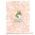 Japan Ghibli A4 Clear File - Totoro : Colorful Leaf Navy - 2