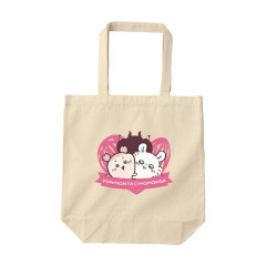 Japan Chiikawa Tote Bag - Furuhonya Kani-chan & Momonga : Chiikawa Restaurant Friendly Friends Natural