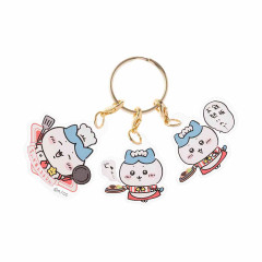 Japan Chiikawa Triple Acrylic Charm Keychain - Hachiware : Chiikawa Restaurant