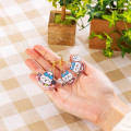 Japan Chiikawa Triple Acrylic Charm Keychain - Hachiware : Chiikawa Restaurant - 2