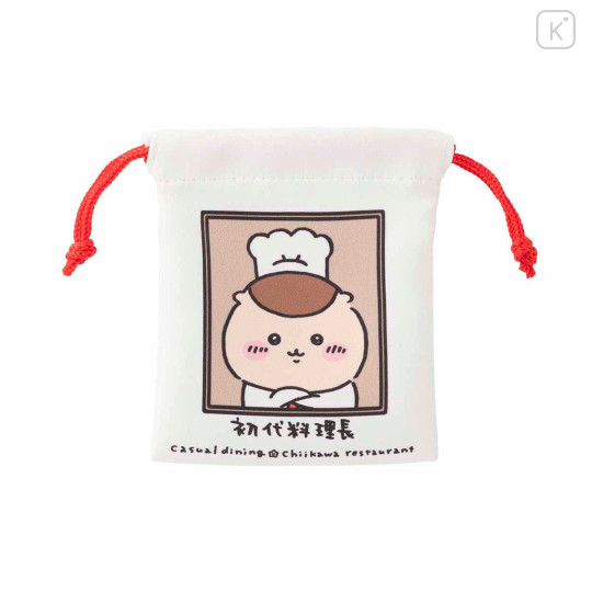 Japan Chiikawa Mini Drawstring Bag Set - Chiikawa Restaurant Let's do it - 5