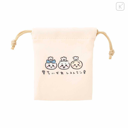 Japan Chiikawa Mini Drawstring Bag Set - Chiikawa Restaurant Long Hat - 4