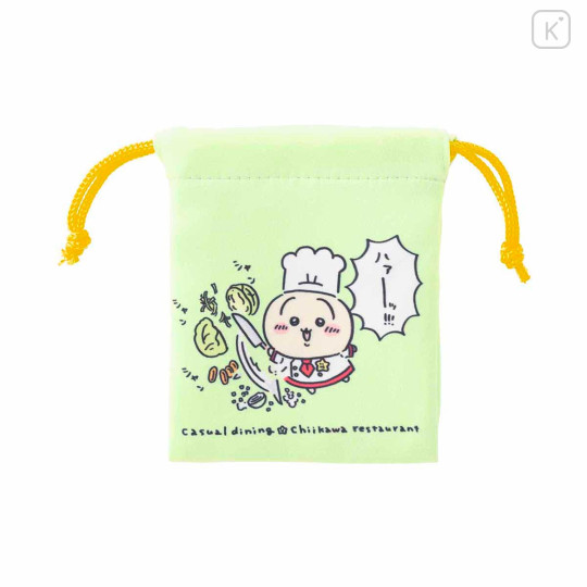 Japan Chiikawa Mini Drawstring Bag Set - Chiikawa Restaurant Long Hat - 5