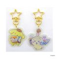 Japan Chiikawa × Sanrio Puffy Keychain Set - Pompompurin & Usagi - 1