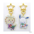 Japan Chiikawa × Sanrio Puffy Keychain Set - Pochacco & Shisa - 1