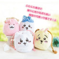 Japan Chiikawa Fluffy Drawstring Bag - Hachiware : Face - 3