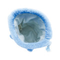 Japan Chiikawa Fluffy Drawstring Bag - Hachiware : Face - 6