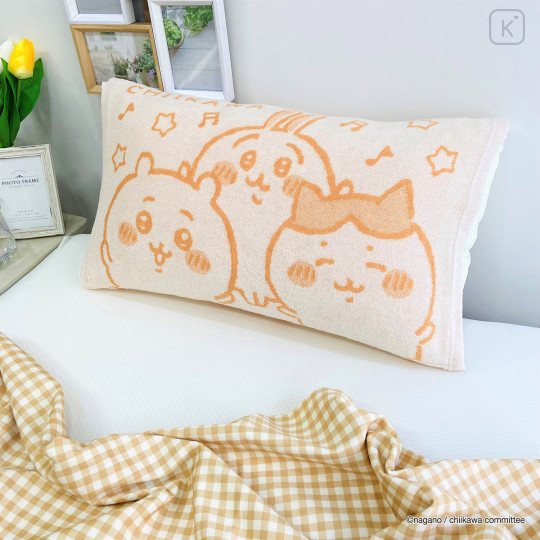 Japan Chiikawa Cool Pillow Cover - Chiikawa & Hachiware & Usagi : Antibacterial and Deodorizing Stretchable - 2