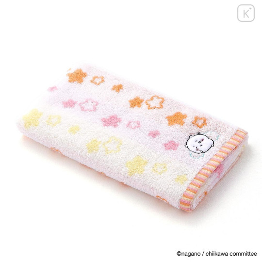 Japan Chiikawa Small Bath Towel - Chiikawa : Pop Star Orange - 1