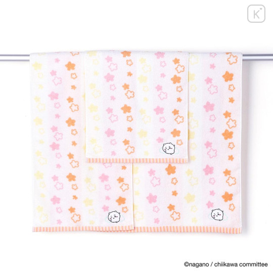 Japan Chiikawa Small Bath Towel - Chiikawa : Pop Star Orange - 2