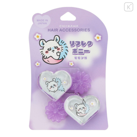 Japan Chiikawa Reflect Hair Pony Set - Momonga - 1
