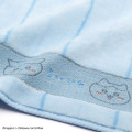 Japan Chiikawa Mini Towel Handkerchief - Hachiware : Striped Blue - 2