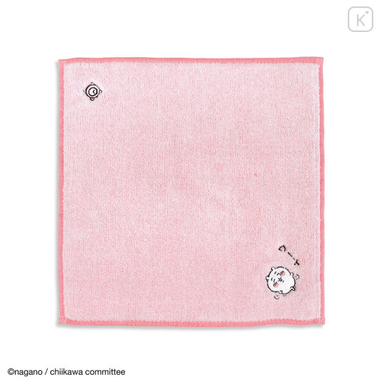 Japan Chiikawa Mini Towel Handkerchief - Chiikawa : Story Pink - 1