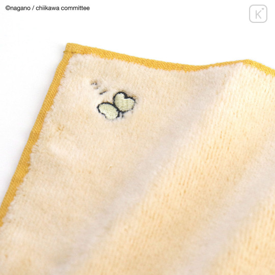 Japan Chiikawa Mini Towel Handkerchief - Usagi : Story Yellow - 3