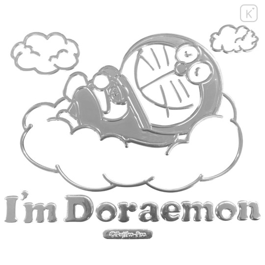 Japan Doraemon Emblem Deco Sticker - Doraemon : Car Sticker Sliver Relax Sky Cloud - 1