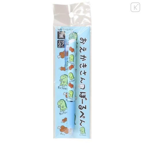 Japan Okutani Ballpoint Pen - Oekakisan : Dinosaur Blue - 4