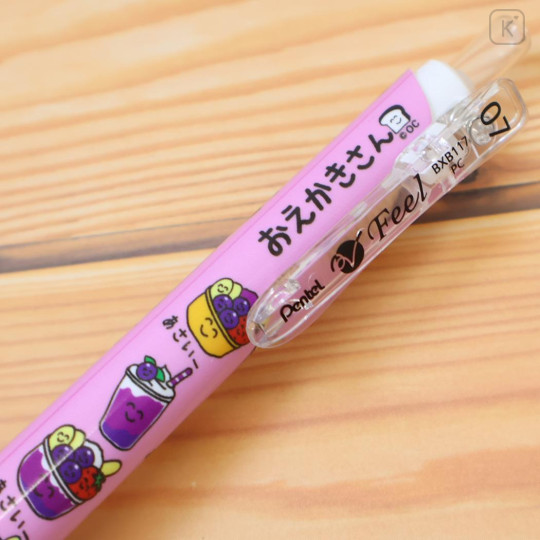 Japan Okutani Ballpoint Pen - Oekakisan : Asai-san Pink Orange - 2