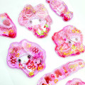 Japan Amenomori Fumika × Sanrio Water In Seal Sequins Puffy Sticker - My Melody : Angel Sparkling 3D - 2
