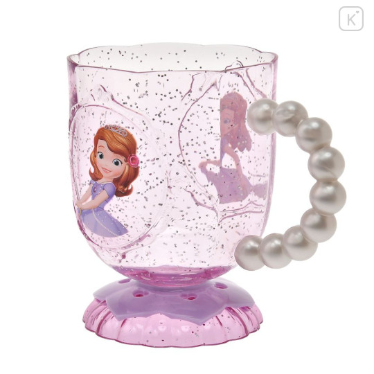 Japan Disney Store Clear Cup - Sofia : Pearl - 3