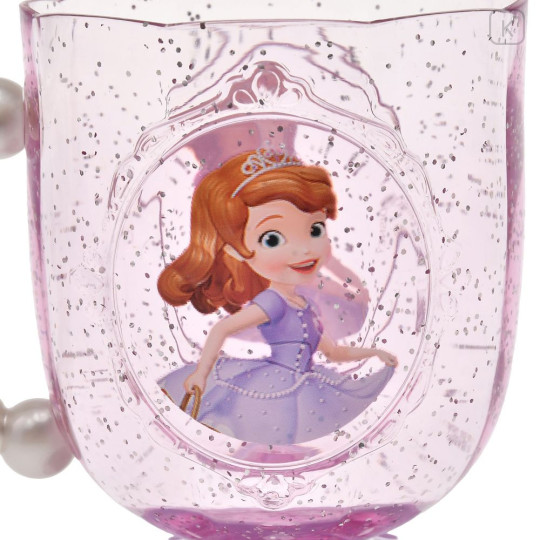 Japan Disney Store Clear Cup - Sofia : Pearl - 5