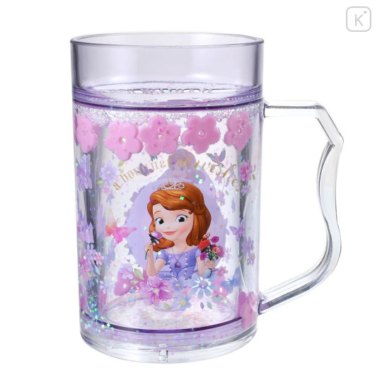 Japan Disney Sparkling Clear Cup - Sofia - 1
